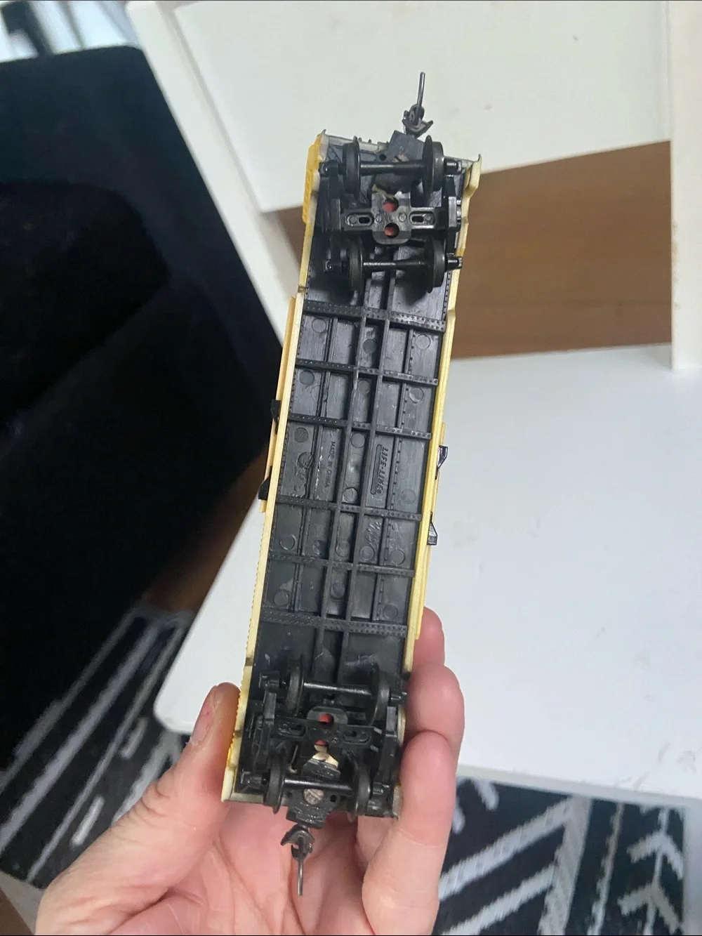 Yellow and Black Boxcar Train Toy - Toronto Hamilton Buffalo